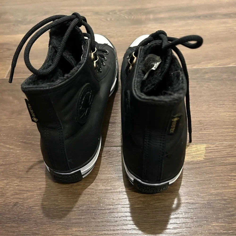 Converse Chuck GORE-TEX Waterproof Black & White Women’s size 8.5 Men’s 6.5 - Picture 4 of 7